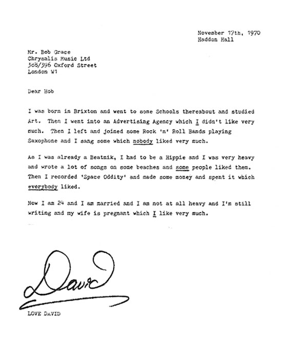 Letter to Bob Grace