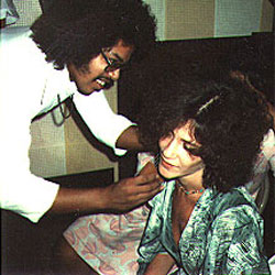 Carlos Alomar and Coco Schwab